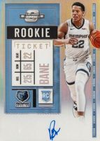 Desmond Bane 2020 Contenders Optic #126 Rookie Ticket Auto